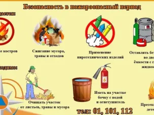МЕРЫ ПОЖАРНОЙ БЕЗОПАСНОСТИ В ПОЖАРООПАСНЫЙ ПЕРИОД